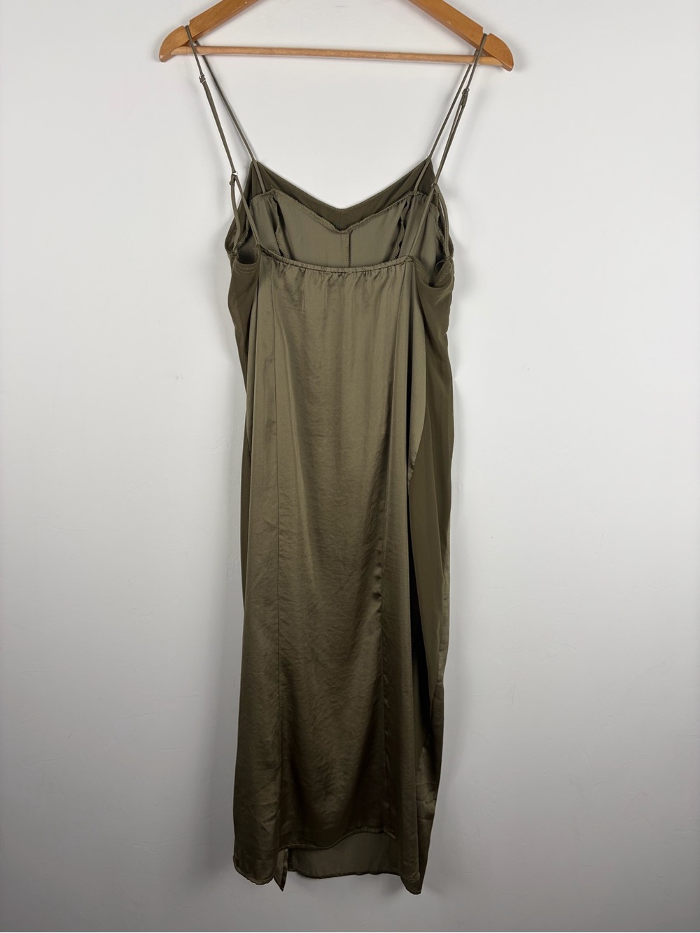 Free People City Cool Midi Slip Dress‎ Green Small - Picture 3 of 7